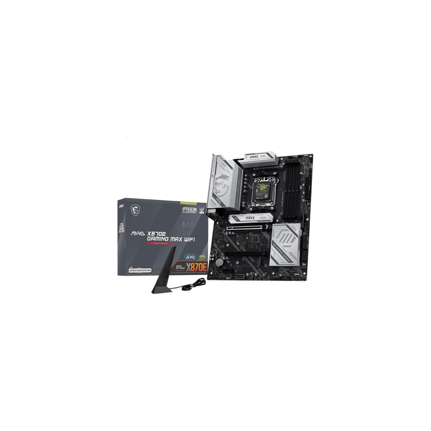 MSI MAG X870E GAMING MAX WIFI | Processor family AMD | Processor socket AM5 | DDR5 | Supported hard disk drive interfaces SATA, 