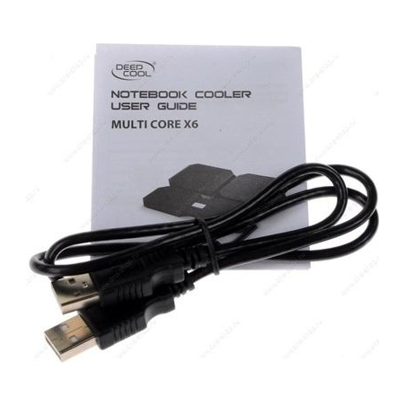 Deepcool | Multicore x6 | Notebook cooler up to 15.6" | 380X295X24mm mm | 900g g | Black