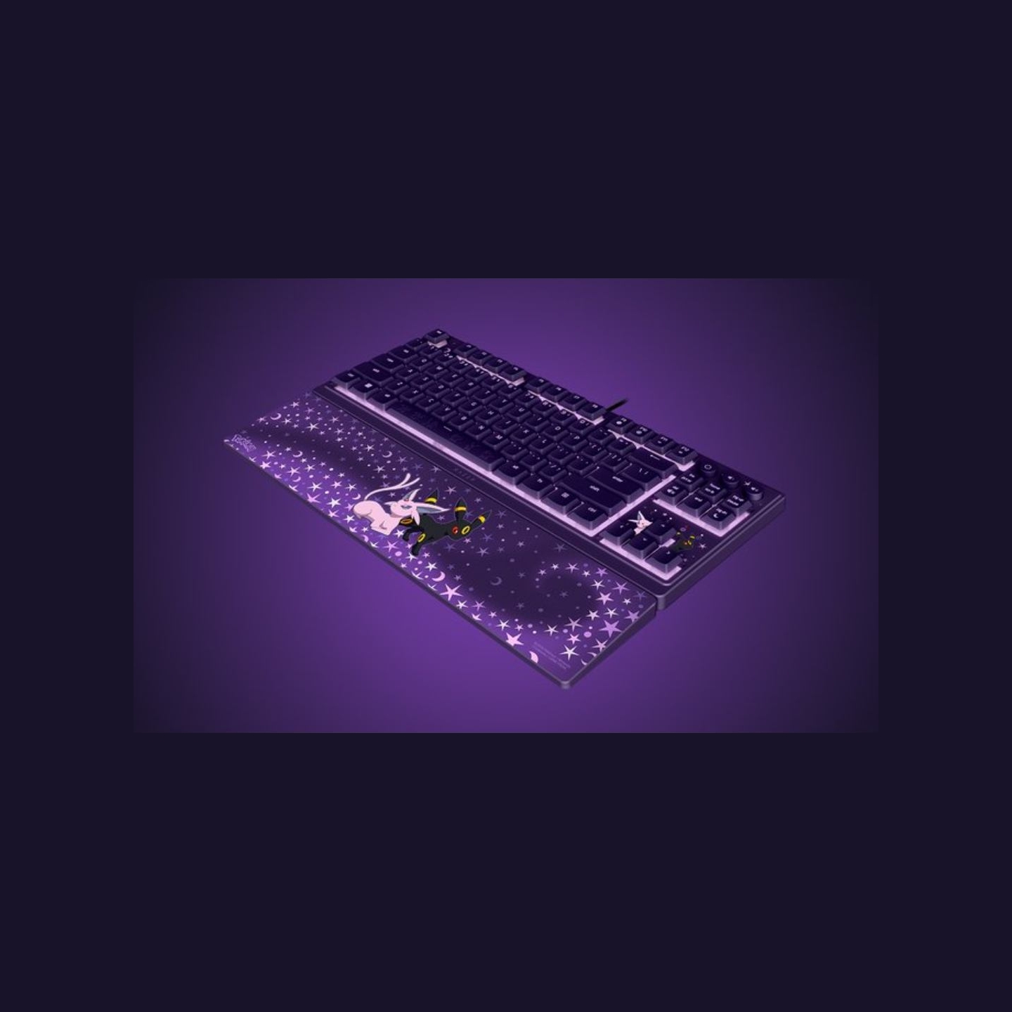 Razer Ornata V3 Tenkeyless | Gaming keyboard | Wired | US | Razer Mecha-Membrane Switches | Wrist Rest | Pokémon Espeon/Umbreon 