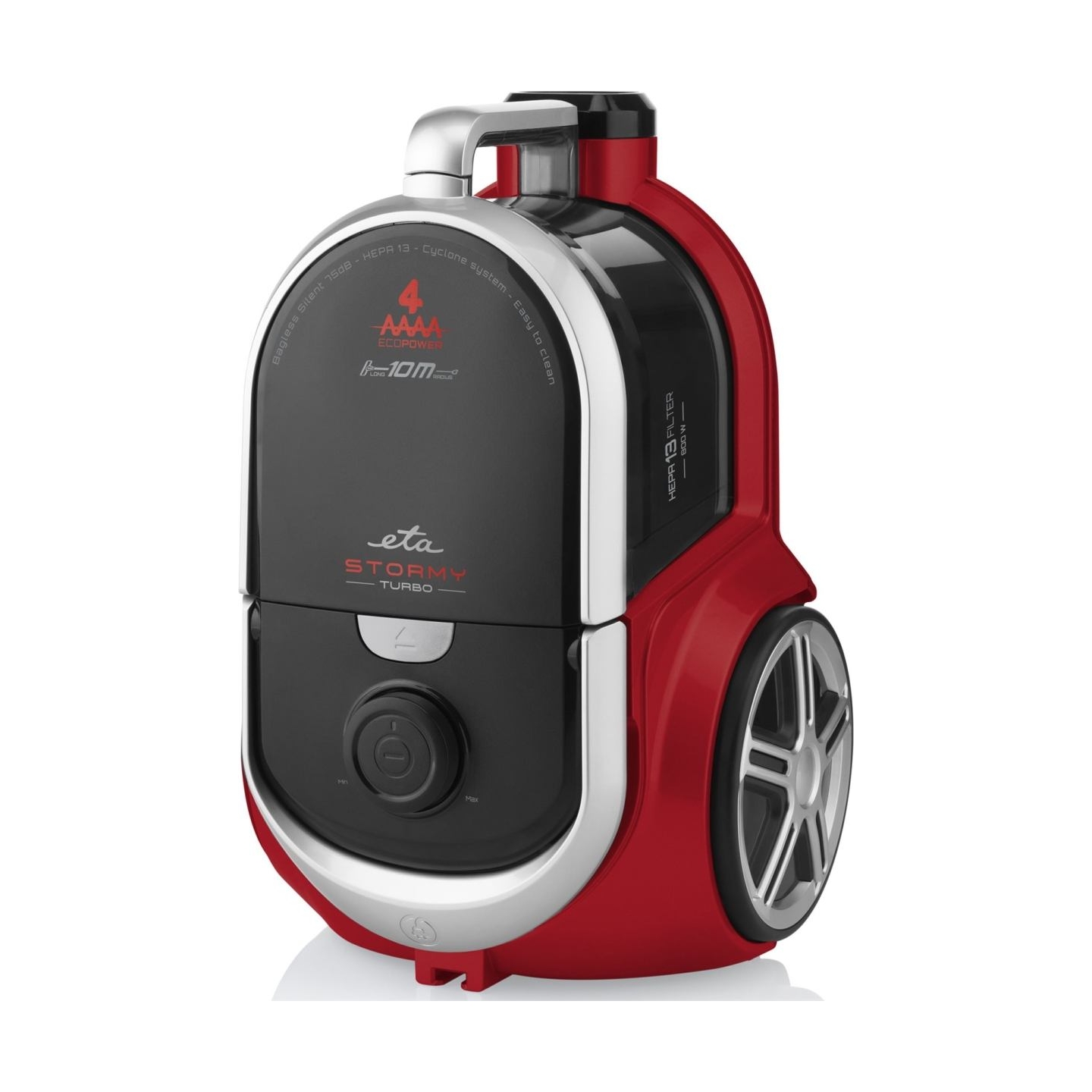 ETA | Vacuum Cleaner | ETA351790000 Stormy Turbo | Bagless | Power 800 W | Dust capacity 2.2 L | Black/Red