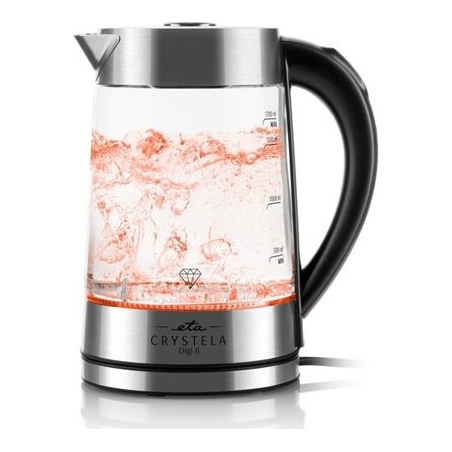 ETA Kettle | ETA515490000 CRYSTELA DIGI II | Electric | 2200 W | 1.7 L | Glass | 360° rotational base | Glass
