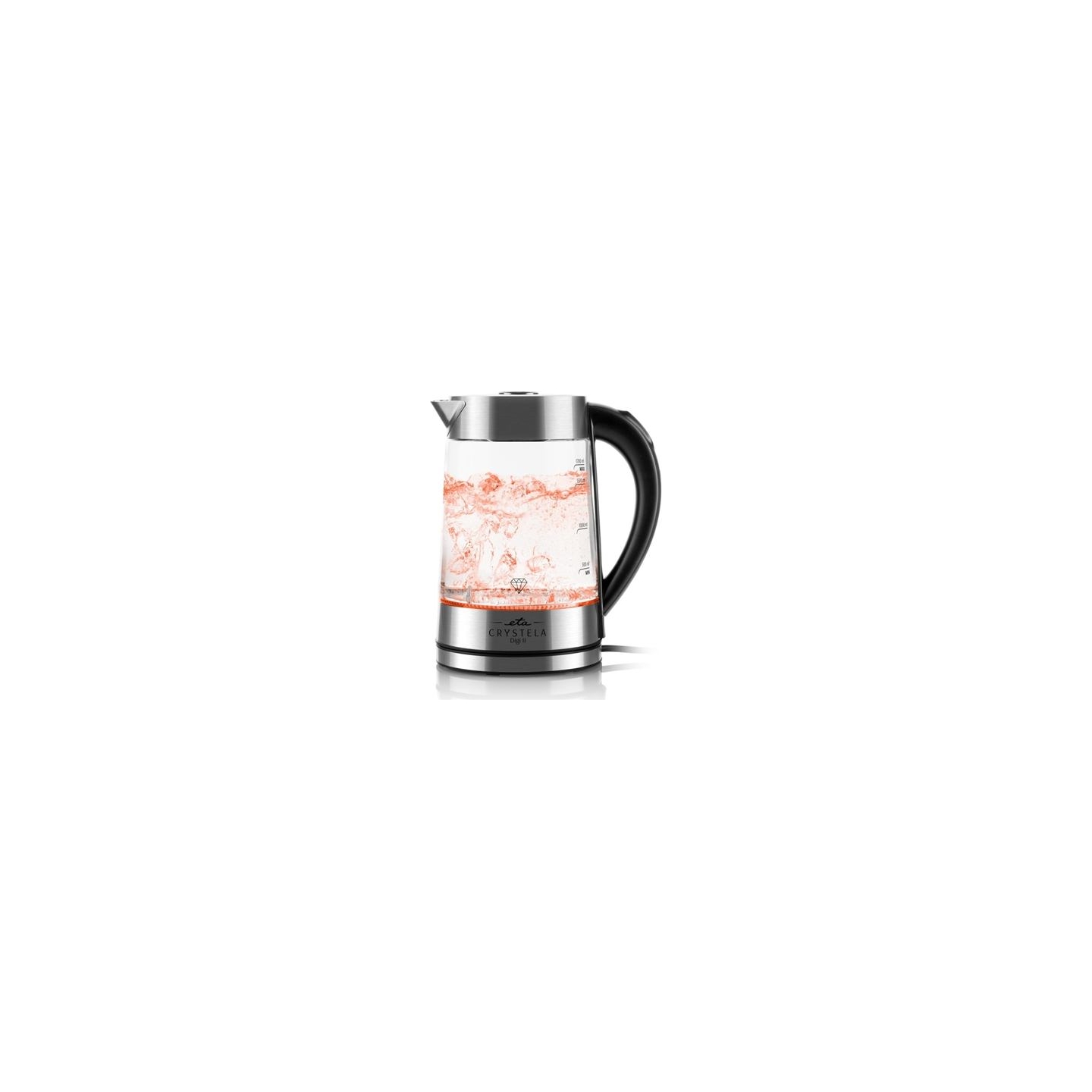 ETA Kettle | ETA515490000 CRYSTELA DIGI II | Electric | 2200 W | 1.7 L | Glass | 360° rotational base | Glass