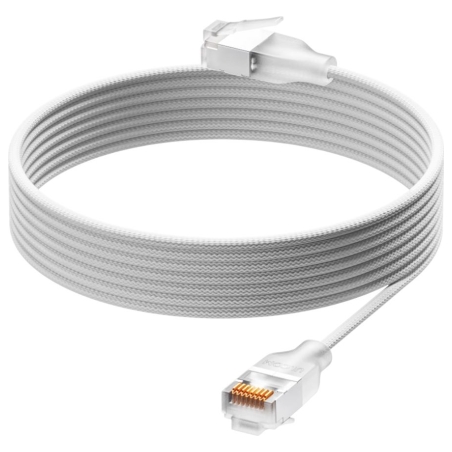 Ubiquiti UniFi Premium Patch Cable UACC-Cable-Patch-EL-C6A-2M-W Ultra-thin braided patch cable, designed and optimized for 10 Gb