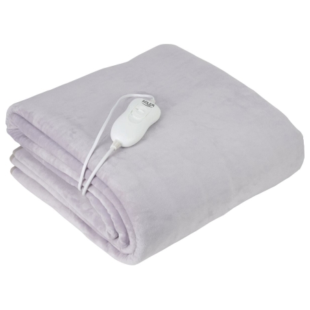 Adler | Electric blanket | AD 7425 | Number of heating levels 4 | Number of persons 1 | Washable | Remote control | Coral fleece