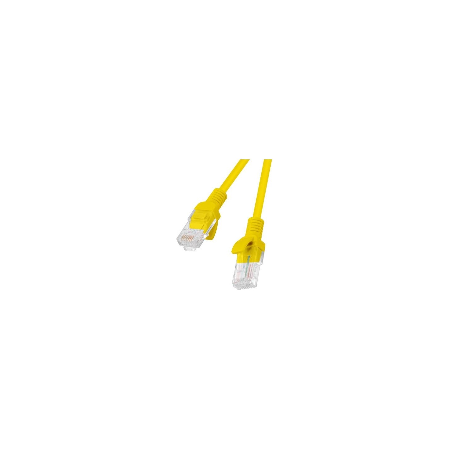 Lanberg Patchcord CAT.5E UTP 0.25M fluke passed 10-pack, Yellow | PCU5-20CC-0025-Y