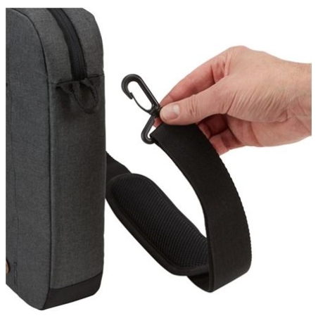Case Logic | Era Attaché | Fits up to size 15.6 " | Messenger - Briefcase | Shoulder strap | Obsidian