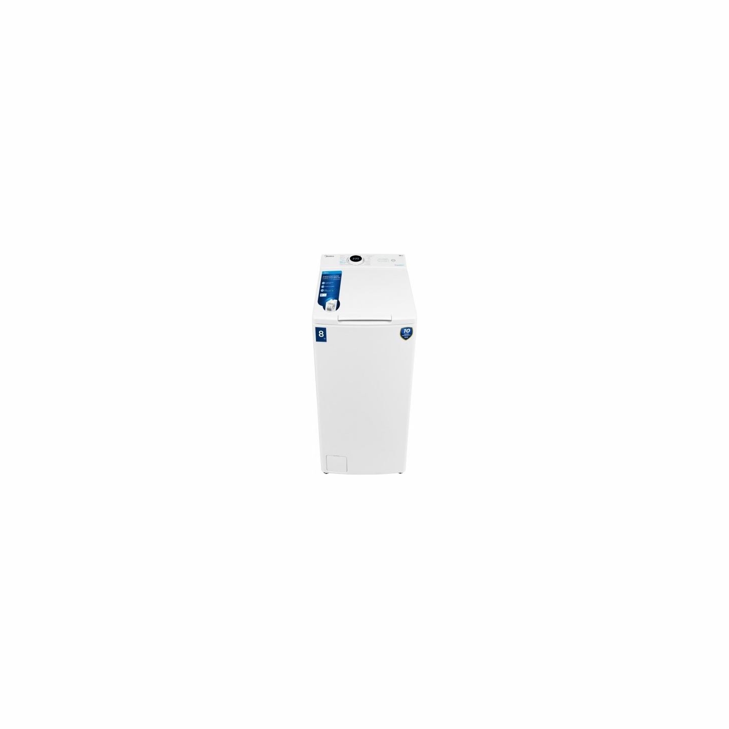 Midea Washing machine top loading MF100T80B/W-PL