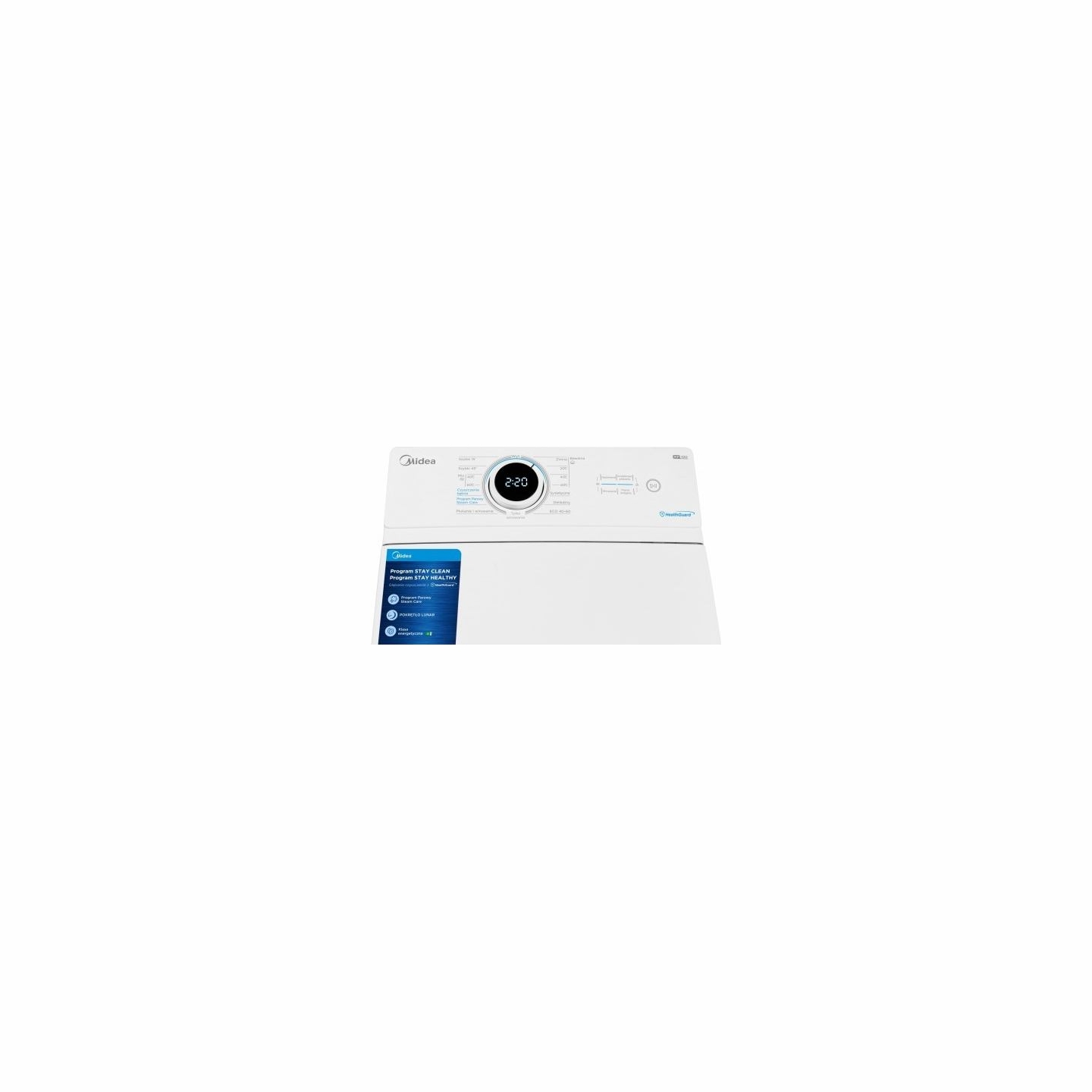 Midea Washing machine top loading MF100T80B/W-PL