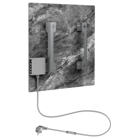 Aeno Premium Eco Smart Quadro Wall Heater, 500W, 50x50 cm., Tempered glass, Infrared+convection heating type, LED display Plug t
