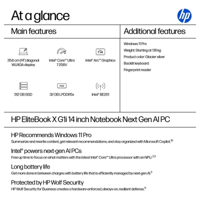 HP EB X G1i U7 258V 14i 32/512GB
