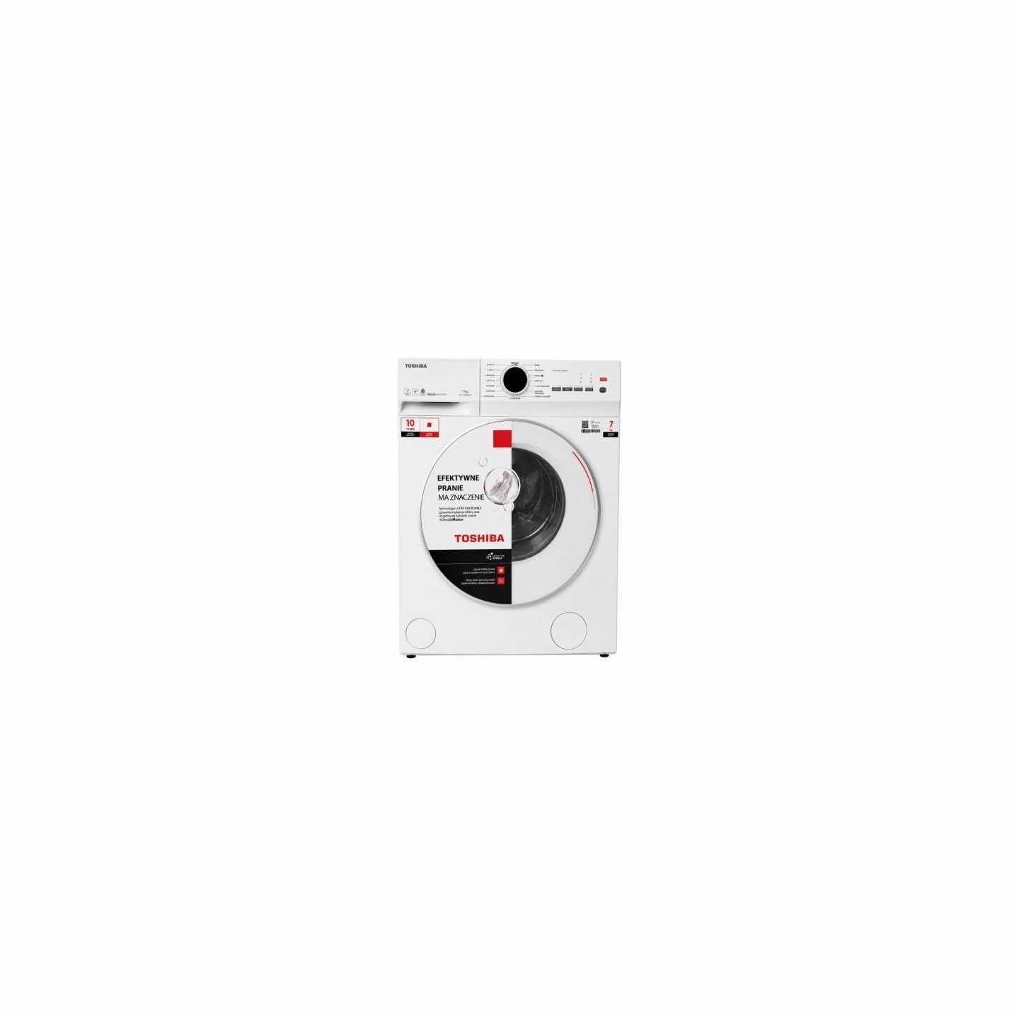 Toshiba Washing machine TW-T21BU80UWBK(WK) 7 kg white