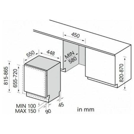 Midea Zmywarka zintegrowana MDWEB1004MB-WI 45 cm
