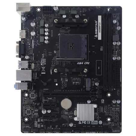 Biostar Mainboard|BIOSTAR|AMD A520|Socket AM4|micro ATX|RAM DDR4-SDRAM|2xSlots|1xNumber of M.2 (M) slots|A520MHP2.0
