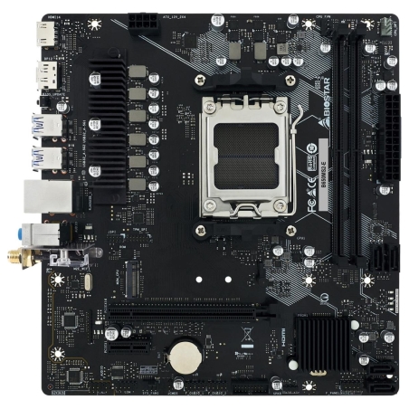 Biostar Mainboard|BIOSTAR|AMD B650|Socket AM5|micro ATX|RAM DDR5-SDRAM|2xSlots|1xNumber of M.2 (M) slots|B650MS2-E