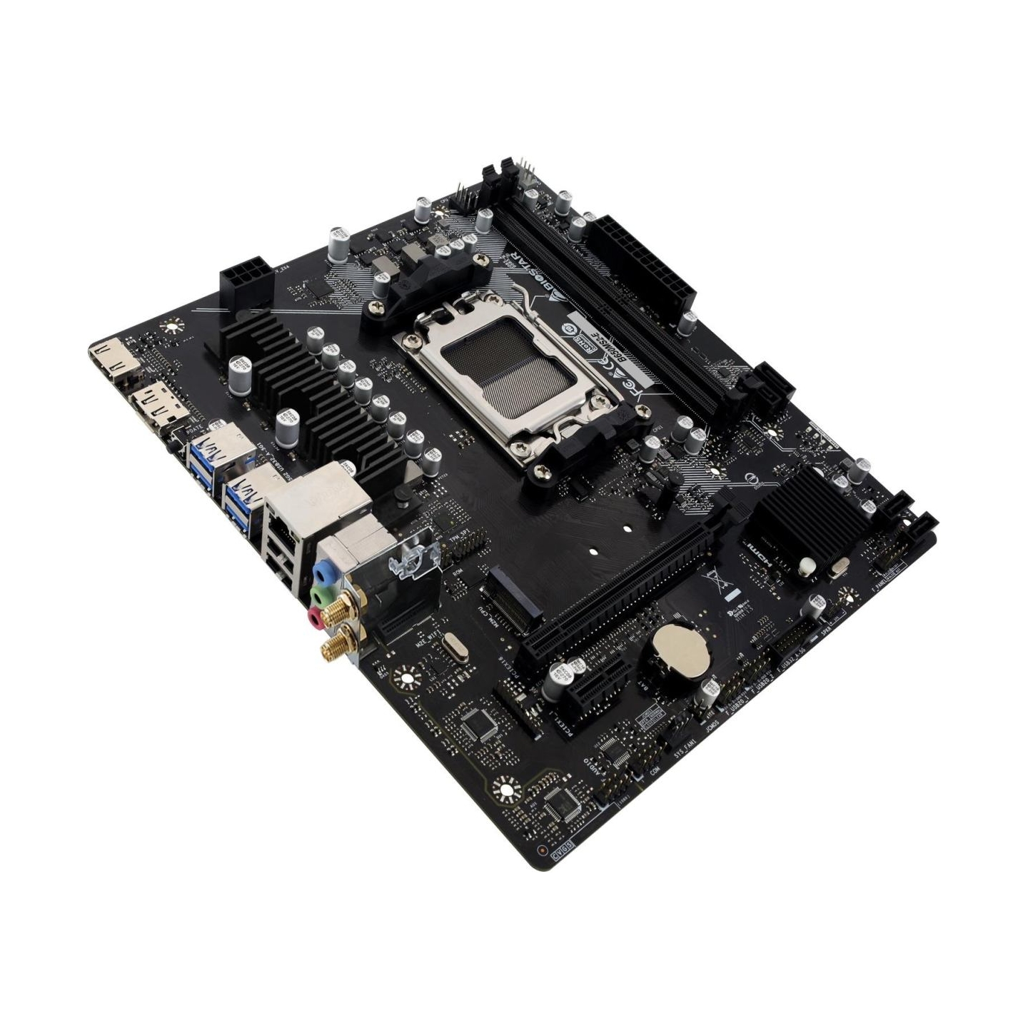 Biostar Mainboard|BIOSTAR|AMD B650|Socket AM5|micro ATX|RAM DDR5-SDRAM|2xSlots|1xNumber of M.2 (M) slots|B650MS2-E