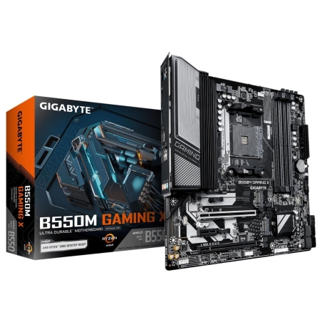 Gigabyte Mainboard|GIGABYTE|AMD B550|Socket AM4|micro ATX|RAM DDR4-SDRAM|4xSlots|2xNumber of M.2 (M) slots|B550MGAMINGX1.2