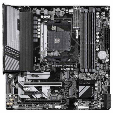 Gigabyte Mainboard|GIGABYTE|AMD B550|Socket AM4|micro ATX|RAM DDR4-SDRAM|4xSlots|2xNumber of M.2 (M) slots|B550MGAMINGX1.2