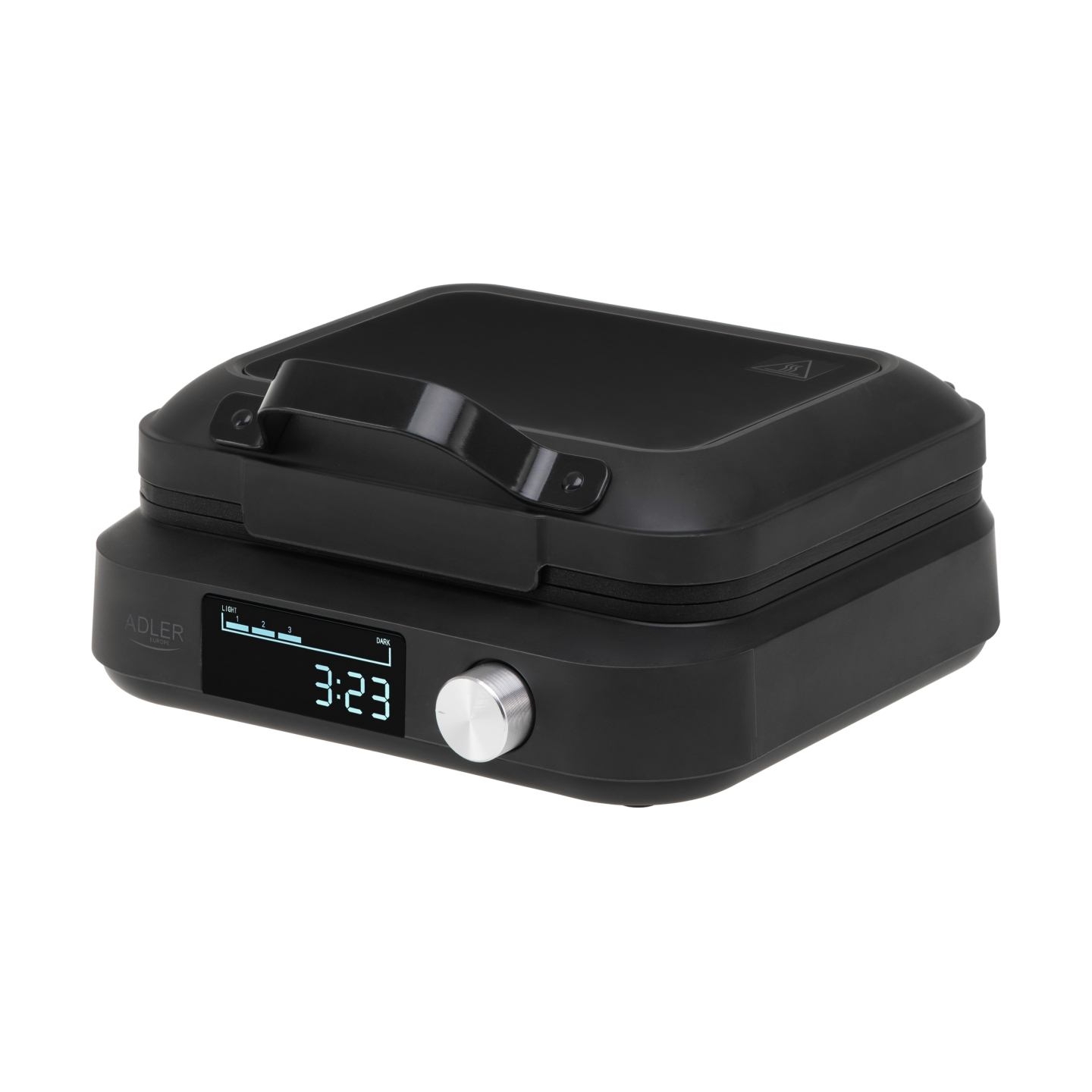 Adler Waffle Maker with LED Display | AD 3087 | 2200 W | Number of pastry 2 | Belgium | Black