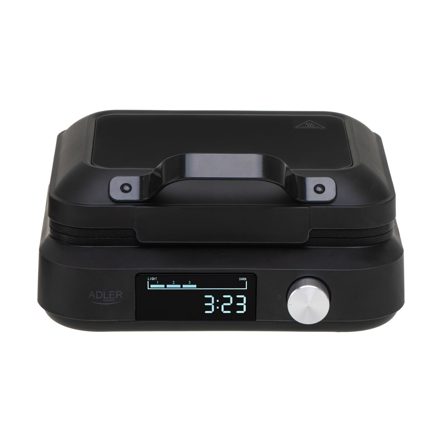 Adler Waffle Maker with LED Display | AD 3087 | 2200 W | Number of pastry 2 | Belgium | Black