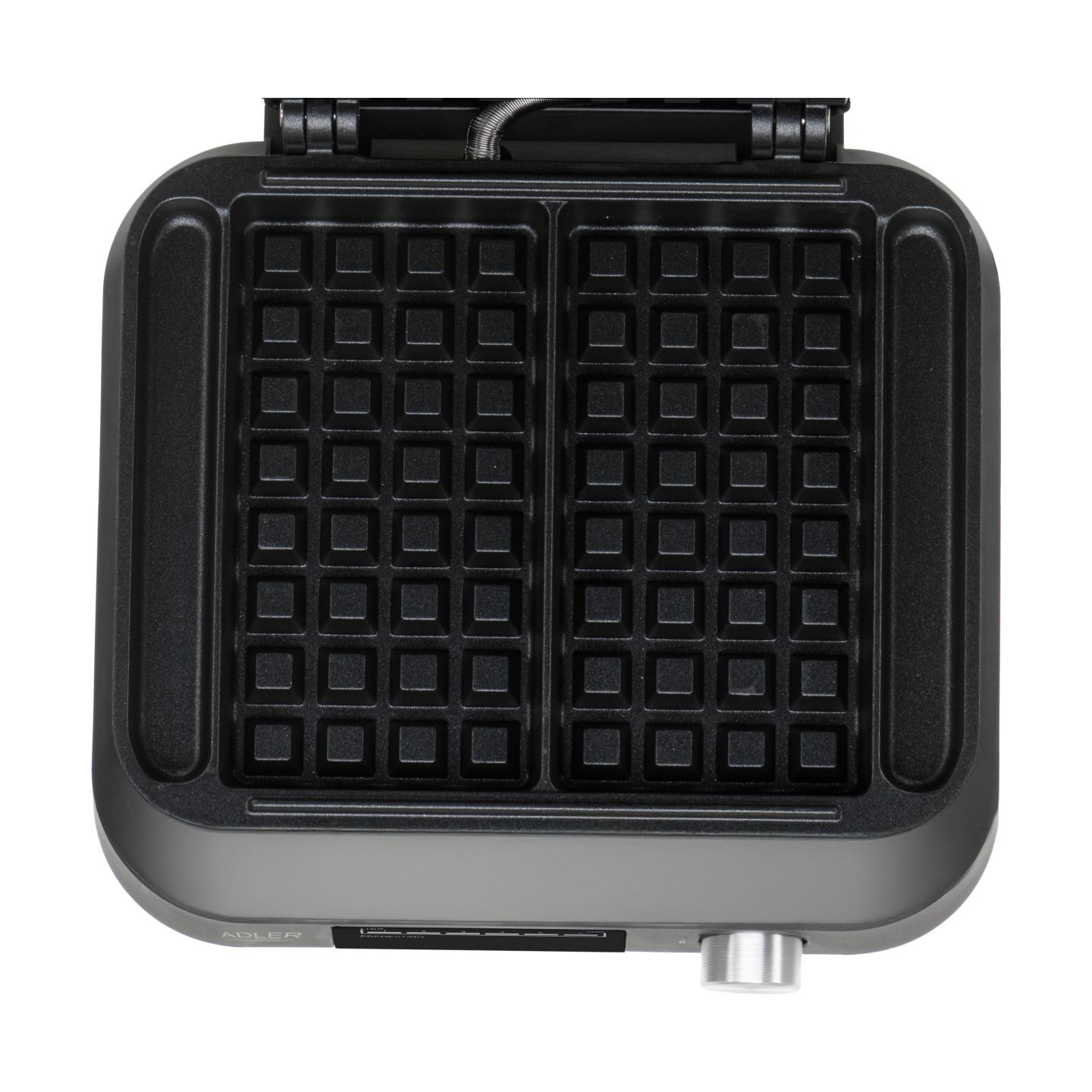 Adler Waffle Maker with LED Display | AD 3087 | 2200 W | Number of pastry 2 | Belgium | Black