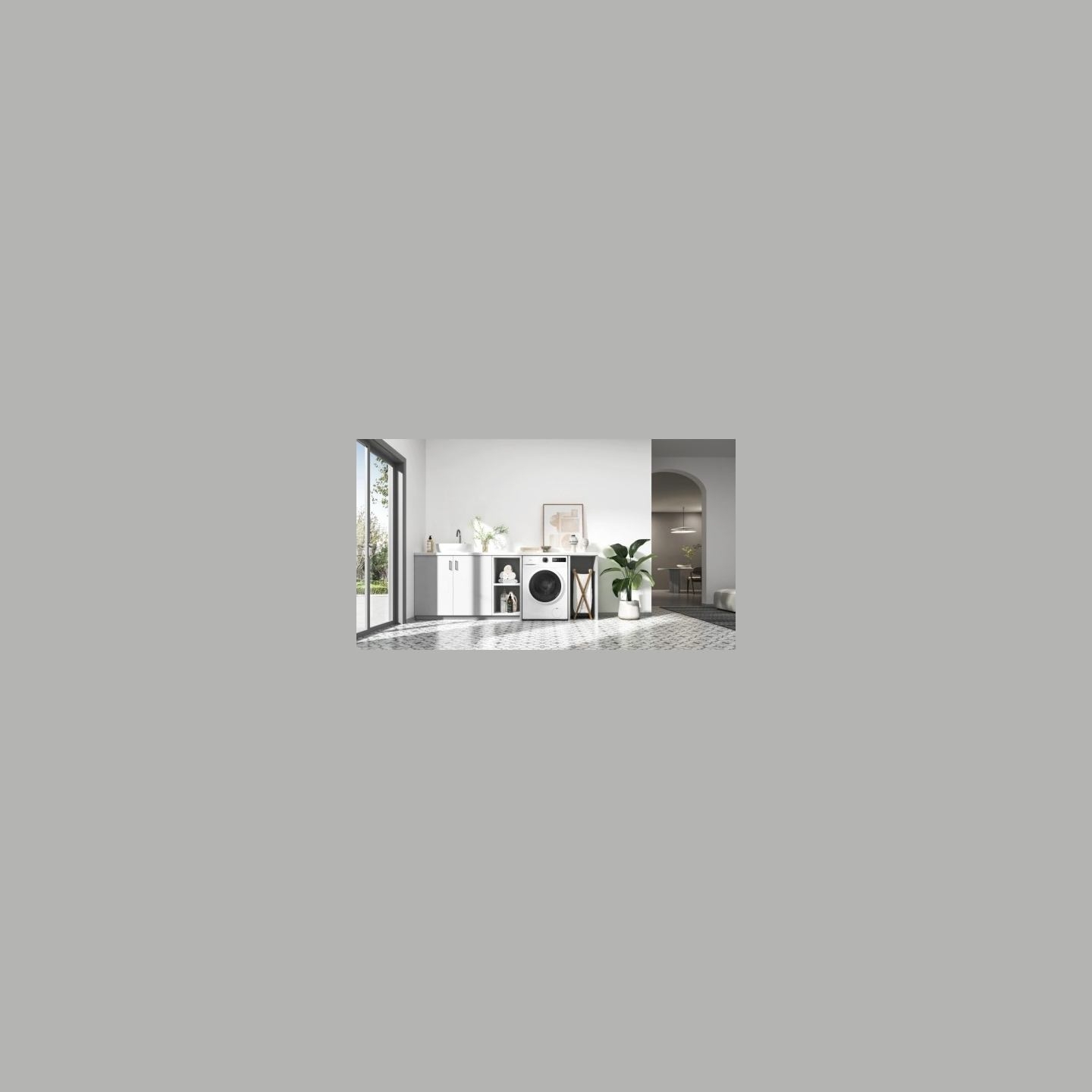 Midea MF110W80/W-PL washing machine slim 8 kg