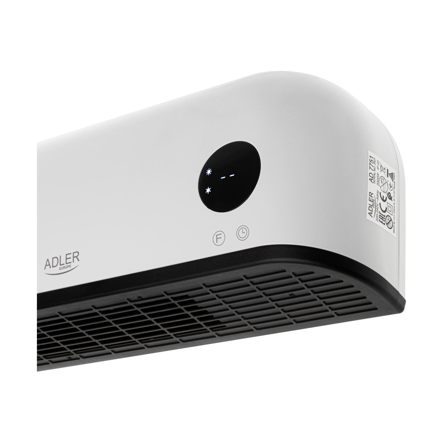 Adler LED Air Curtain Heater | AD 7751 | Air curtain | 2000 W | White
