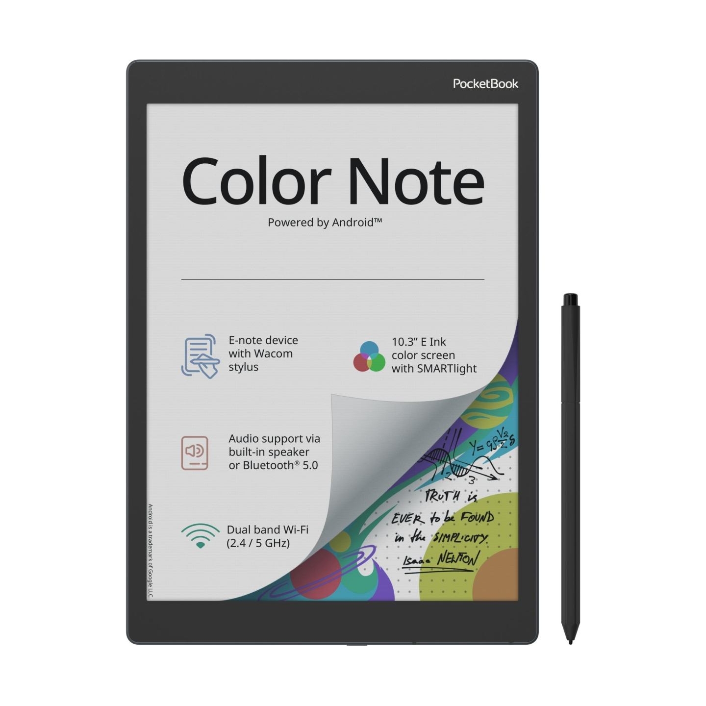 Pocketbook E-Reader|POCKETBOOK|10.3"|1872x1404|1xUSB-C|Micro SDXC|Wireless LAN|Bluetooth|Storm Blue|PB1041-1-WW