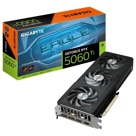 Gigabyte Graphics Card|GIGABYTE|NVIDIA|GeForce RTX 5060 Ti|2617 MHz|16 GB|GDDR7|128 bit|PCI Express 5.0|Active|GV-N506TEAGLEMAXO