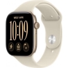 Apple Watch Series 12 GPS 46 mm Light Gold Aluminium Case with Sand Sport Band - S/M