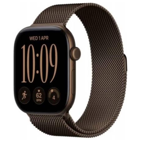Apple Watch Series 12 GPS+Cellular 46mm Dark Bronze Aluminium Case with Dark Bronze Milanese Loop M/L