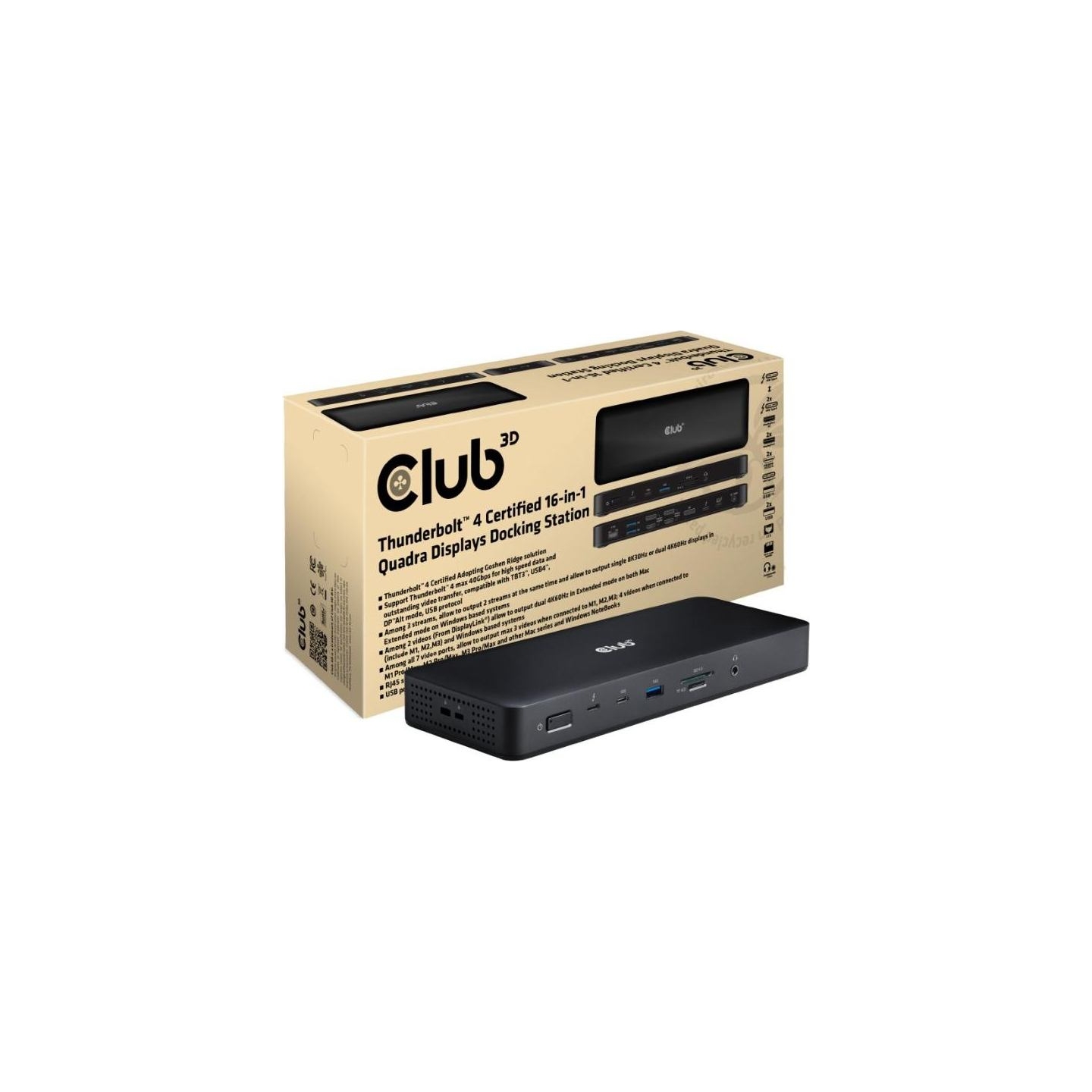 Club3D NB ACC DOCKING STATION 16IN1/THUNDERBOLT CSV-1583 CLUB3D