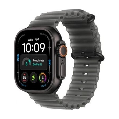 Apple Smartwatch Watch Ultra 4 GPS + Cellular 49mm Black Titanium Case with Translucent Black Ocean Band