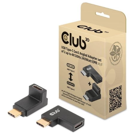 Club3D I/O ADAPTER USB-C ANGLED SET/CAC-1528 CLUB3D