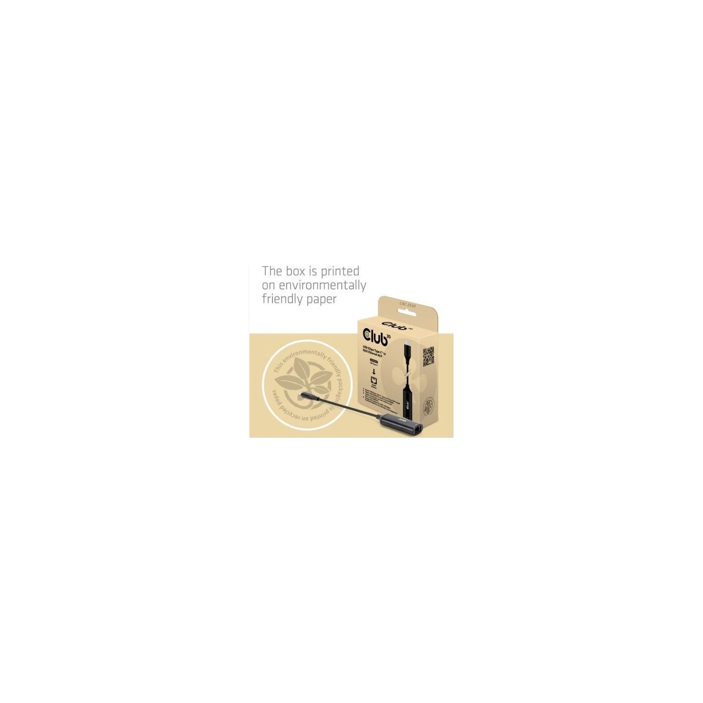 Club3D I/O ADAPTER USB TO RJ45/M/F CAC-1421 CLUB3D