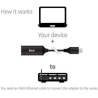 Club3D I/O ADAPTER USB TO RJ45/M/F CAC-1421 CLUB3D