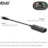 Club3D I/O ADAPTER USB TO RJ45/M/F CAC-1421 CLUB3D