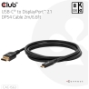 Club3D CABLE USB-C TO DP 2M/M/M CAC-1563 CLUB3D