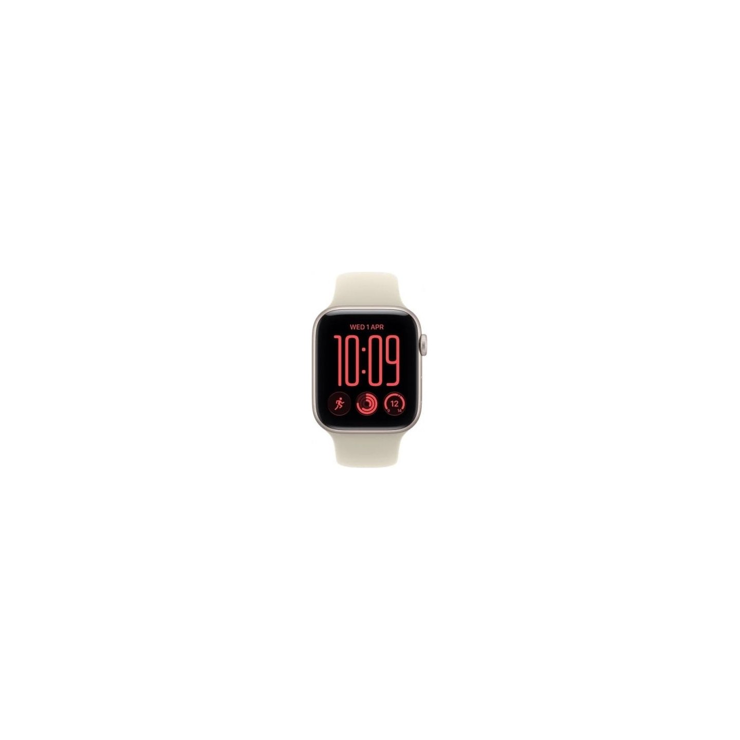 Apple Smartwatch Watch SE 3 GPS + Cellular, 44mm Aluminium Case in Starlight, Starlight Sport Band - M/L