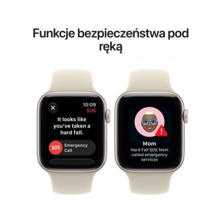 Apple Smartwatch Watch SE 3 GPS + Cellular 40mm Aluminium Case in Starlight, Starlight Sport Band - M/L