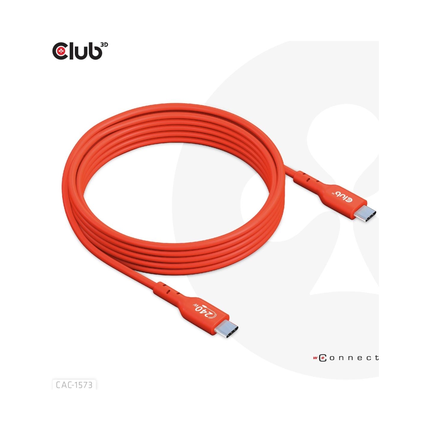 Club3D CABLE USB-C TO USB-C 2M/M/M CAC-1573 CLUB3D