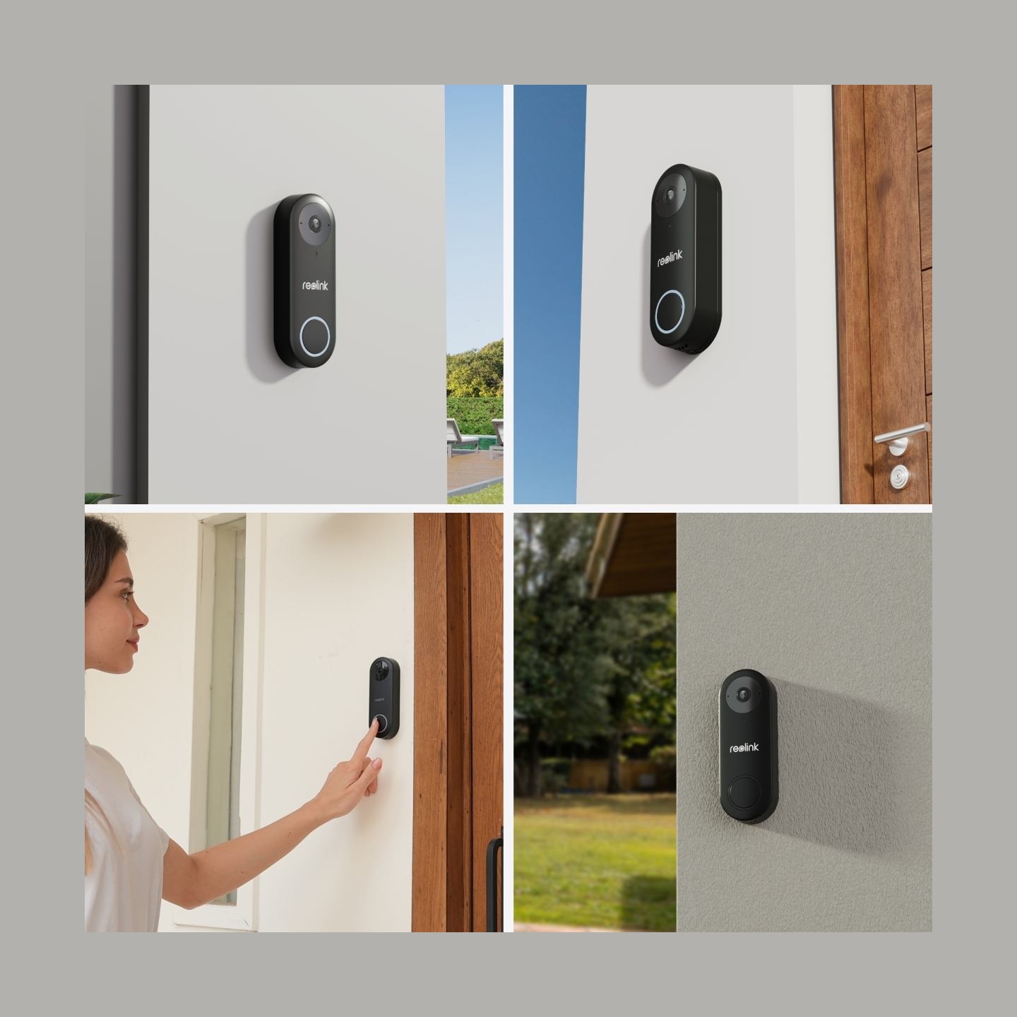 Reolink | D340W Smart 2K+ Wired WiFi Video Doorbell with Chime