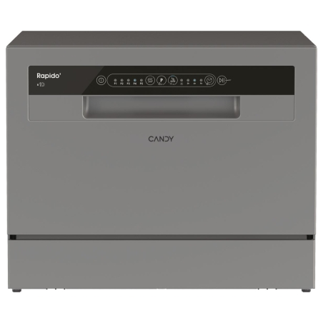 Candy Table Top Dishwasher CP 6E51LS, Width 55 cm, Energy class E, Silver / CP6E51LS