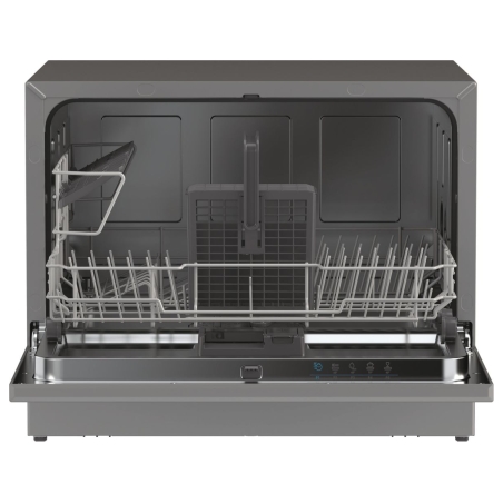 Candy Table Top Dishwasher CP 6E51LS, Width 55 cm, Energy class E, Silver / CP6E51LS