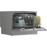Candy Table Top Dishwasher CP 6E51LS, Width 55 cm, Energy class E, Silver / CP6E51LS