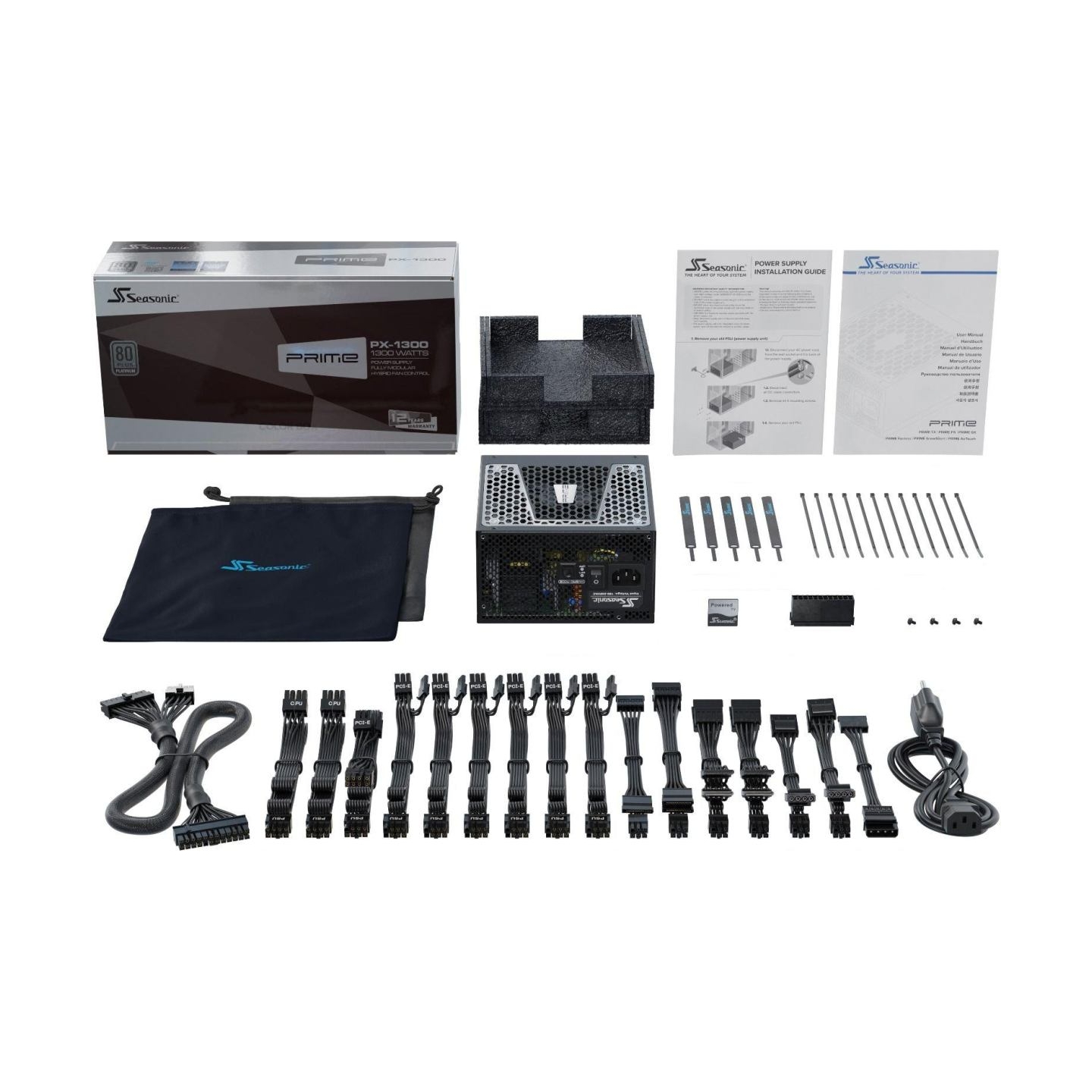 Seasonic Power Supply|SEASONIC|PRIME TX ATX 3.0|1300 Watts|Efficiency 80 PLUS TITANIUM|MTBF 100000 hours|PRIME-TX-1300-ATX30