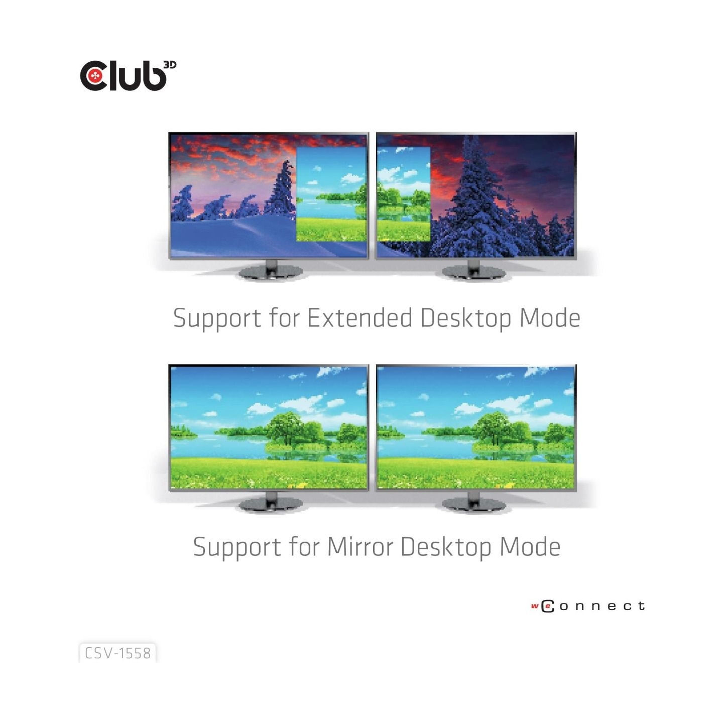 Club3D I/O HUB USB-C TO HDMI 2PORT/MST CSV-1558 CLUB3D