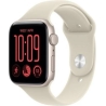 Apple Smartwatch Watch SE 3 GPS, 44mm Aluminium Case in Starlight, Starlight Sport Band - S/M