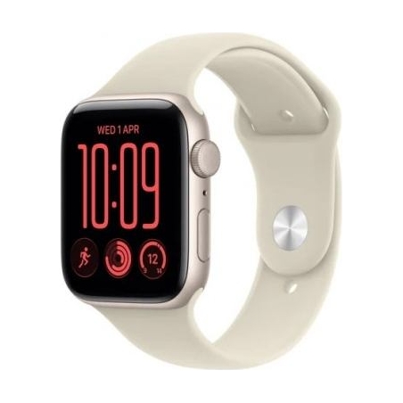 Apple Smartwatch Watch SE 3 GPS 40mm Aluminium Case in Starlight, Starlight Sport Band - S/M
