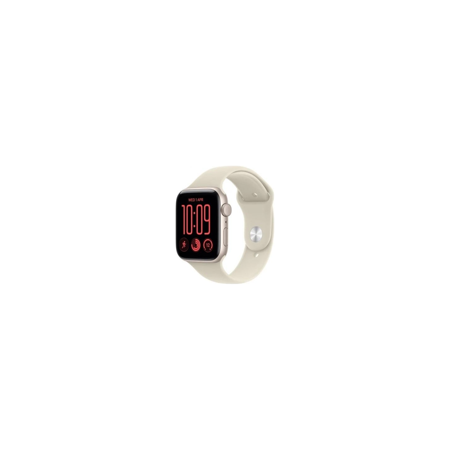 Apple Smartwatch Watch SE 3 GPS 40mm Aluminium Case in Starlight, Starlight Sport Band - S/M