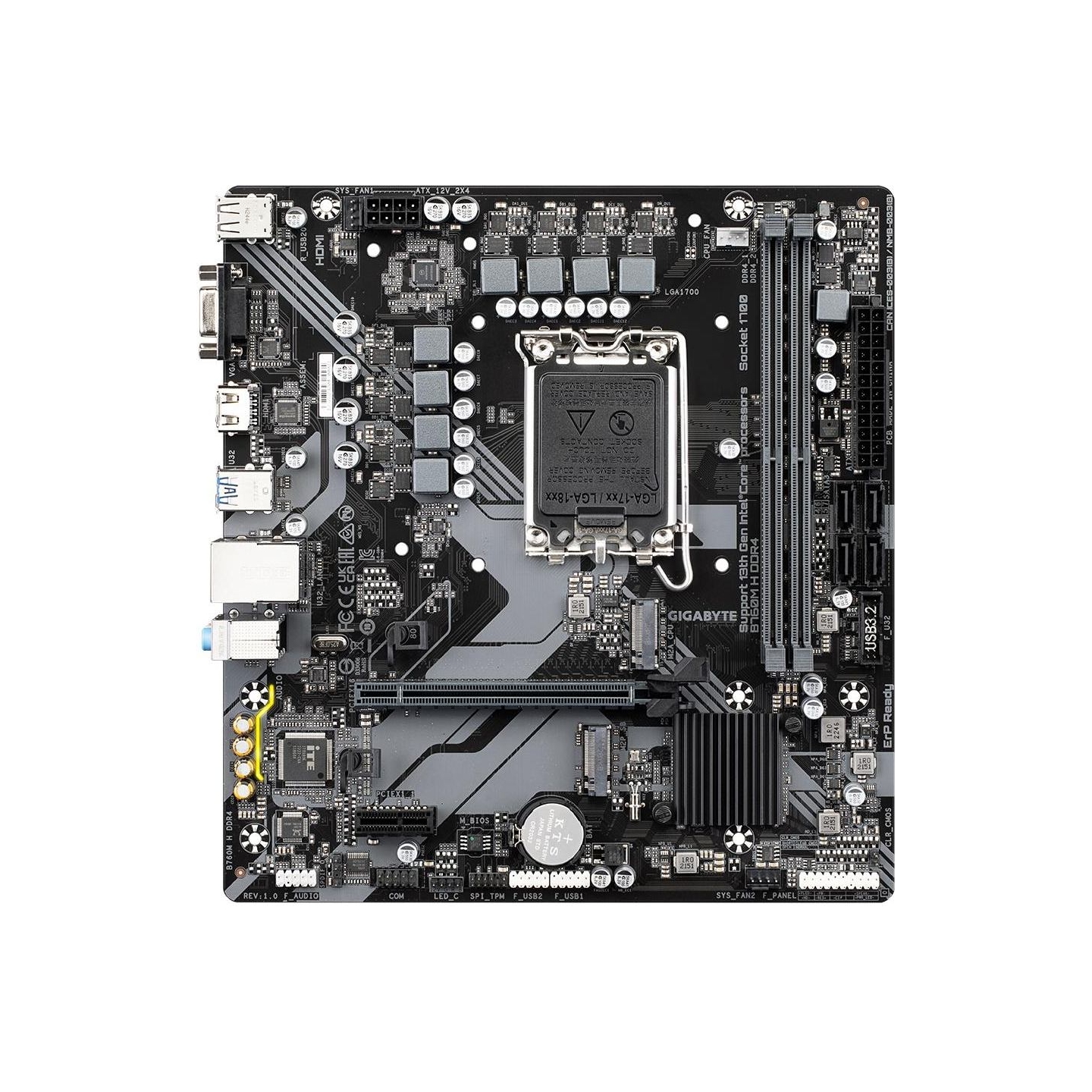 Gigabyte B760M H DDR4 LGA1700 mATX MB